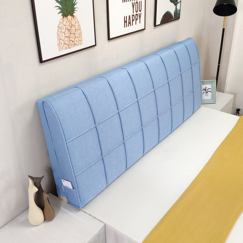 实木床头软包靠背靠垫榻榻米自粘海绵大靠垫可拆洗U沙发靠背垫罩