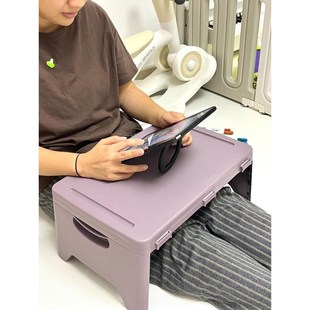便携折叠桌宿舍床上桌大学生书桌宝宝画画桌上铺写字桌阅读书桌
