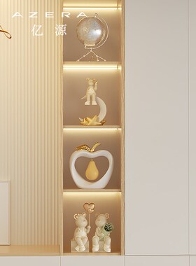 奶油风客厅装饰品摆件软装电视柜玄关酒柜高端R大气乔迁新居礼品