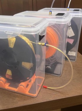 5.8L米桶3D打印机耗材干燥箱yPLA双层密封盒防潮箱1KG料盘盒通用