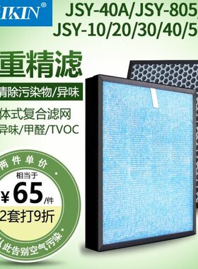 /诗40/85空气净化器JS滤芯/30//雨40/Y-0Y-1050A6020SJ适配过滤网