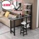 小户型客厅隔断靠墙桌吧台靠椅窗阳台高脚桌轻奢一体家用桌