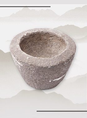 菖蒲旧老器收藏臼盆石民俗怀旧老石臼农村老物件石雕花盆摆杂项蒜