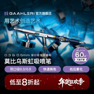 Gaahleri伽利略喷笔莫比乌斯MobiusSP0.3&0.5口径虹吸笔模型喷涂