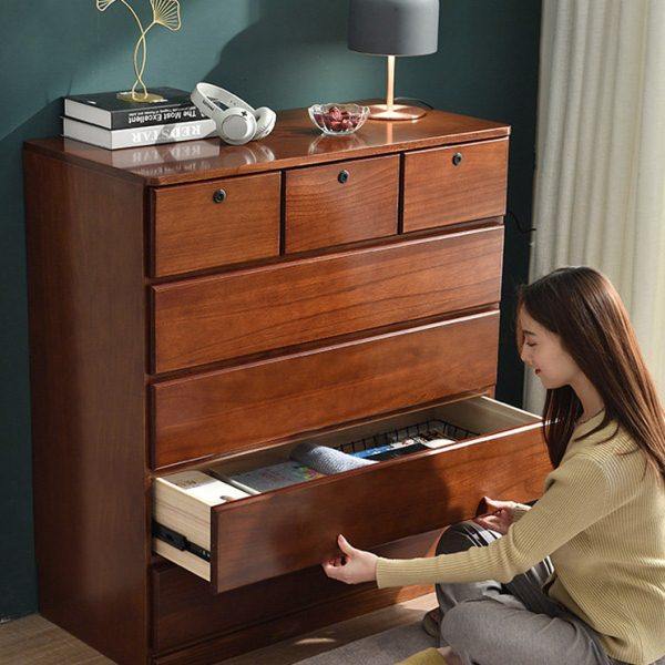 五斗柜简约现代实木卧室收纳柜五斗橱抽屉柜收纳柜子储物柜轻奢,住宅家具,斗柜,淘宝优惠券,粉丝福利购,淘宝优惠卷