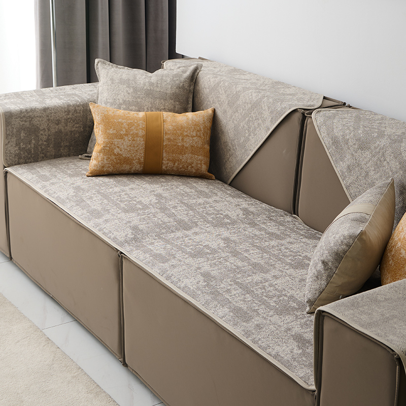 2022新款皮沙m发垫四季通用北欧简约轻奢防滑坐垫套罩盖布巾