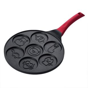 户外烤肉盘七孔早餐锅平底孔煎锅不粘蛋饺锅早餐器皿宝宝煎蛋模具
