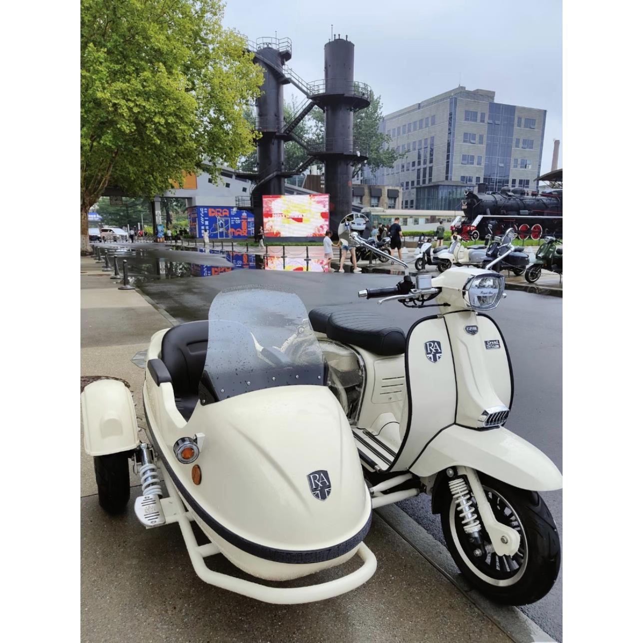 适用于Ra Pannier侧三轮Tg250 Gp150 Gp250侧斗式风挡玻璃改装加