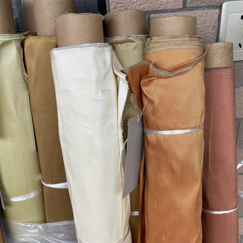 色织加厚双宫真丝面料挺阔骨感晚装礼服西装裙子裤子设计师布料