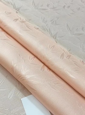 竹子/22姆透孔花萝纯桑蚕丝117门幅纯色真丝丝绸裙子旗袍绿色面料