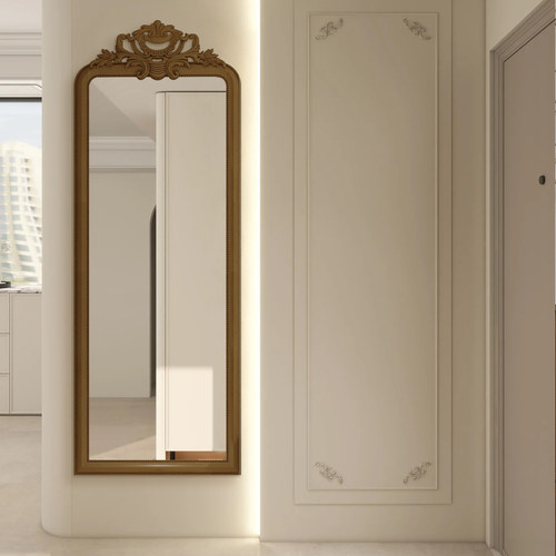 直销顺丰雕花中古落地试衣镜靠墙