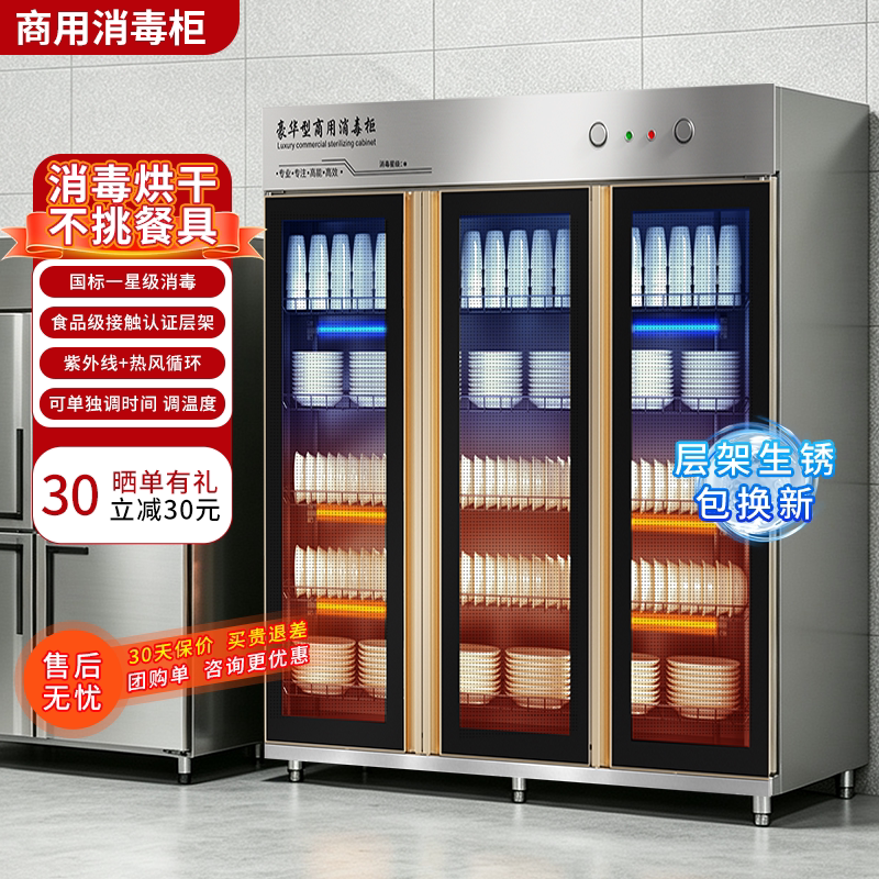 消毒柜商用立式三门双门大容量饭店餐饮会所消毒碗柜碗筷餐具