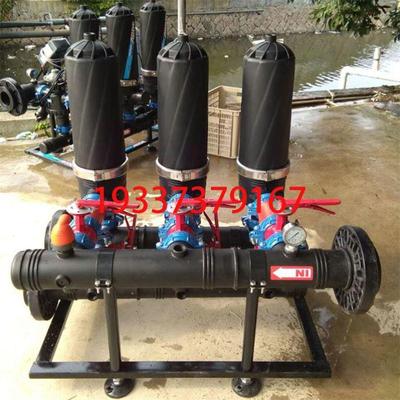 全自动反冲洗叠片式过滤器智能灌溉盘式农用碟片滴灌过滤器自清洗
