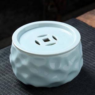 茶洗陶瓷茶渣缸家用办公室茶具配件水洗茶杯盆器皿小号建水盂笔洗