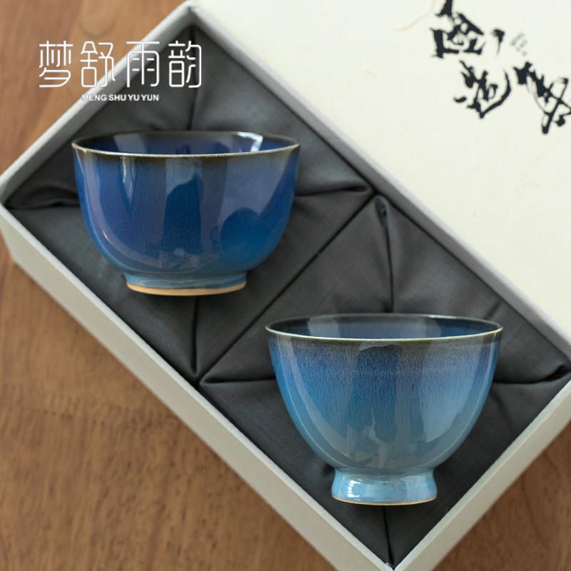 景德镇窑变星空主人杯手工陶瓷茶盏功夫茶具品茗杯个人杯男女对杯
