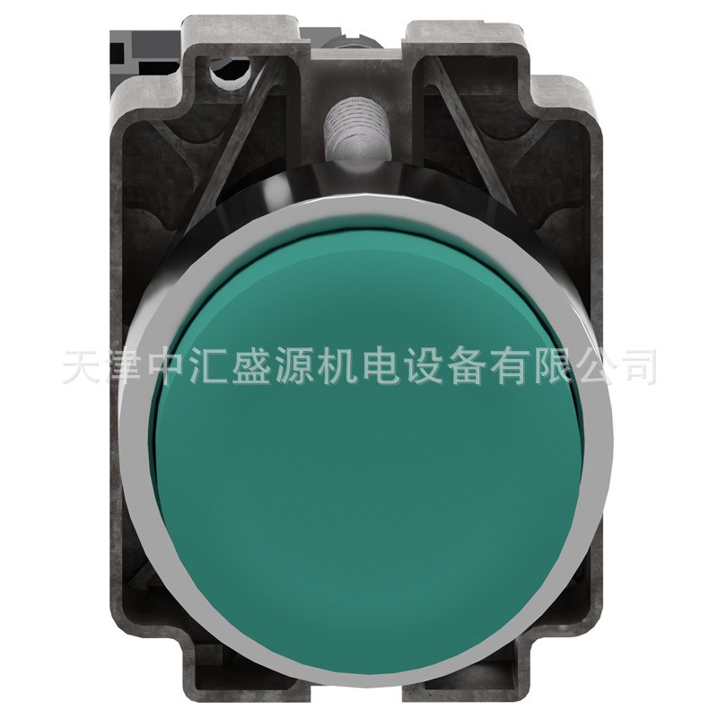 XB2BL31C绿色凸头按钮ZB2BL3C+ZB2BZ101C按钮开关1NO弹簧复位