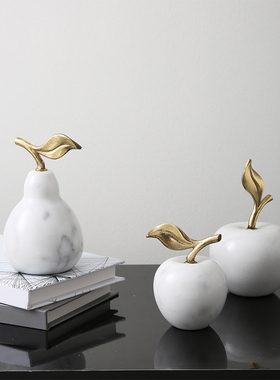 北欧大理石摆件家居饰品创意欧式D客厅书房装饰酒柜工艺品摆设