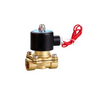 气动元 50接口G2 件2W一进一出电磁阀常闭水阀铜体铜线2W 500