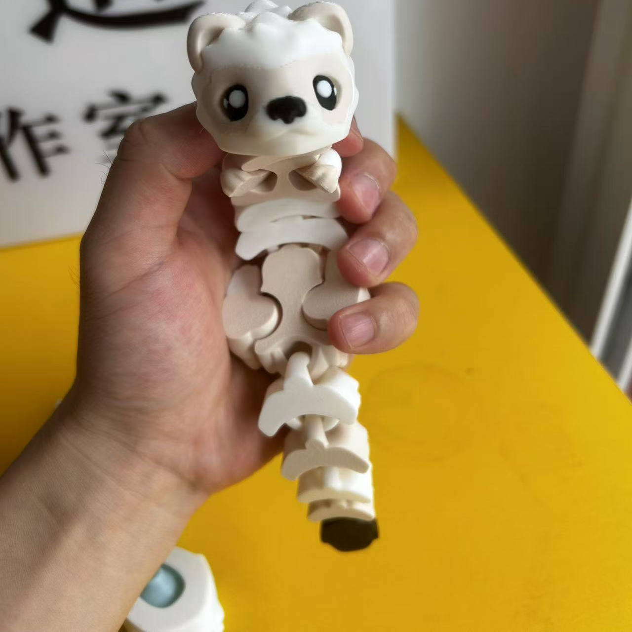3D打印狐狸模型可弯曲结构