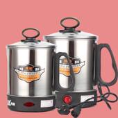 不锈钢电热杯电煮杯烧水杯煮面电水杯迷你小型煮粥杯旅行加热水杯