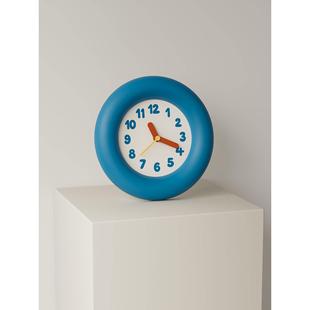 创意挂钟简约时钟覆古表蓝色卡通挂表挂钟家庭客厅卧室装饰品摆件