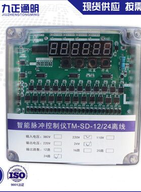 供应TM-SD-12/24离线脉冲控制仪输入220v可编程数显脉冲控制仪