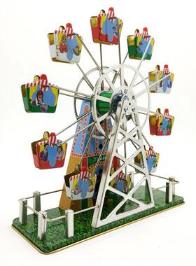 MS488铁皮音乐摩天轮 怀旧主题个性摆件创意礼品铁皮玩具