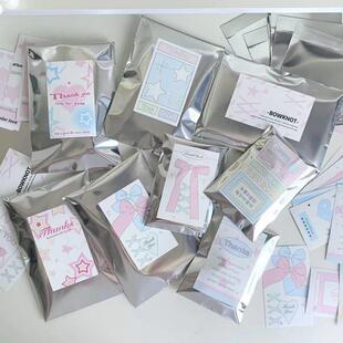 封口袋自黏袋磨砂可爱加厚铝箔纸卡通吧唧cpe自粘袋子小号正方形