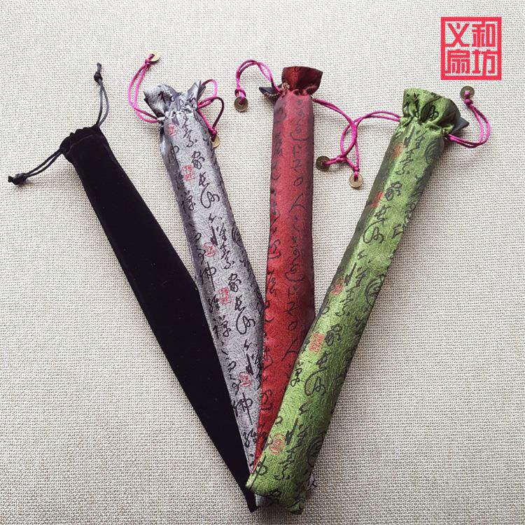 男女扇袋扇子袋锦缎扇套折扇袋绒布袋丝绸袋定制扇子包装袋子