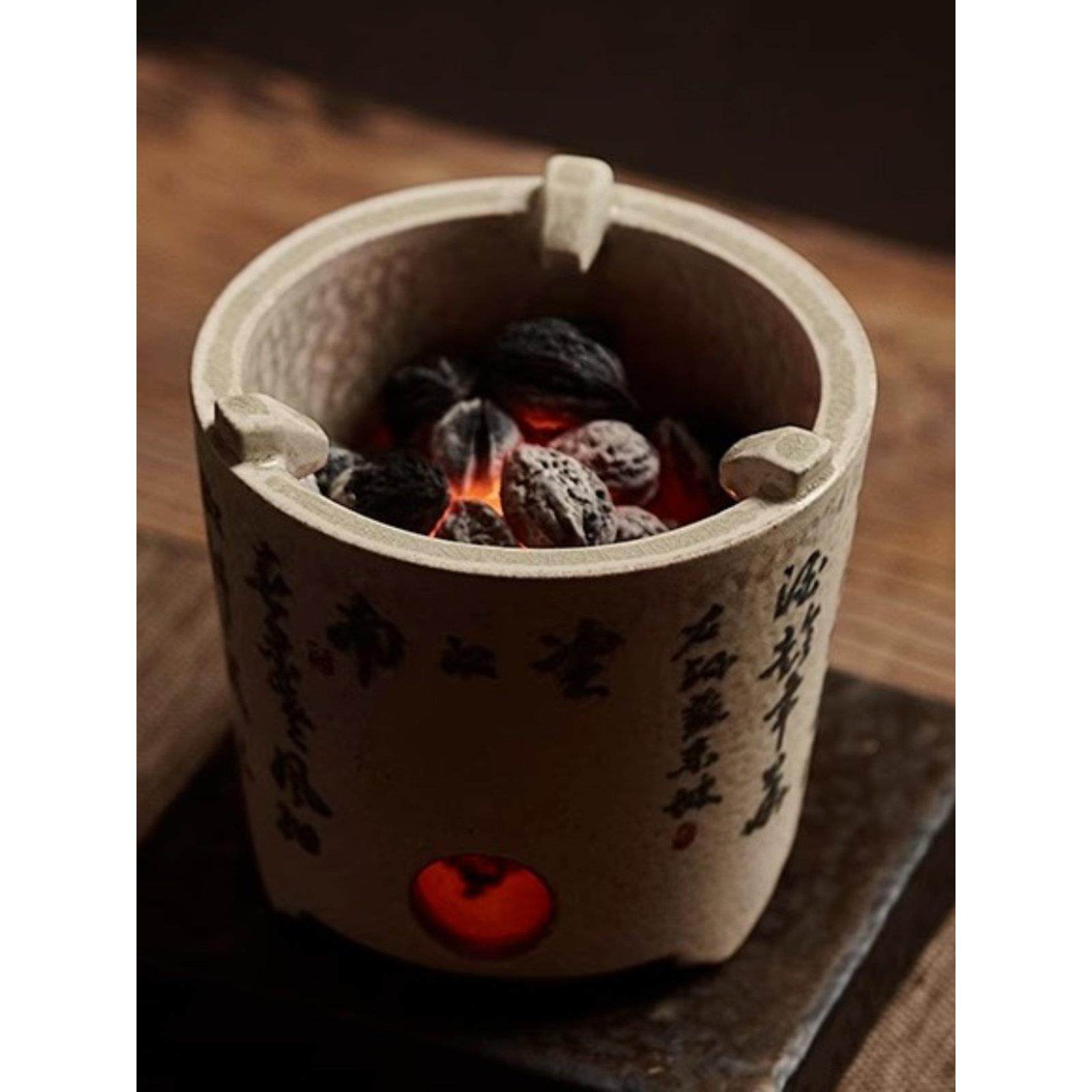 六合堂景德镇手绘茶炉纯手工家用煮茶碳炉户外酒精炉围炉煮茶炭炉,餐饮具,煮茶炉,淘宝优惠券,粉丝福利购,淘宝优惠卷