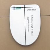 家用马桶盖大V形坐便盖板缓降49CM长50CM52CM长度V型马桶盖板