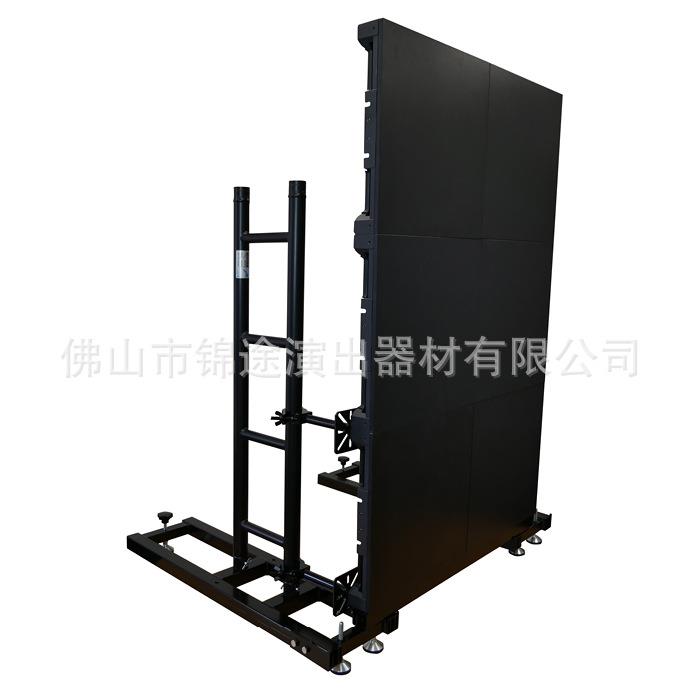 厂家供应LED屏架铝合金单排架简易桁架黑色灯架重型底座