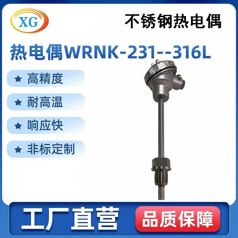 装配式热电偶耐腐蚀热电偶WRNK-231/316L热电偶