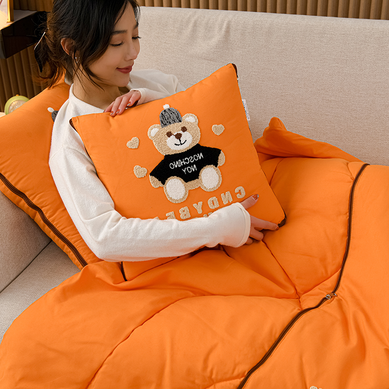 四季新款抱枕被子两用办公室午休枕头二合一M汽车靠枕多功能空调