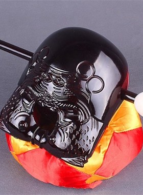 佛俱用品助念法器2寸3.5寸4寸 5F寸木鱼念佛专用送垫子 佛音超好