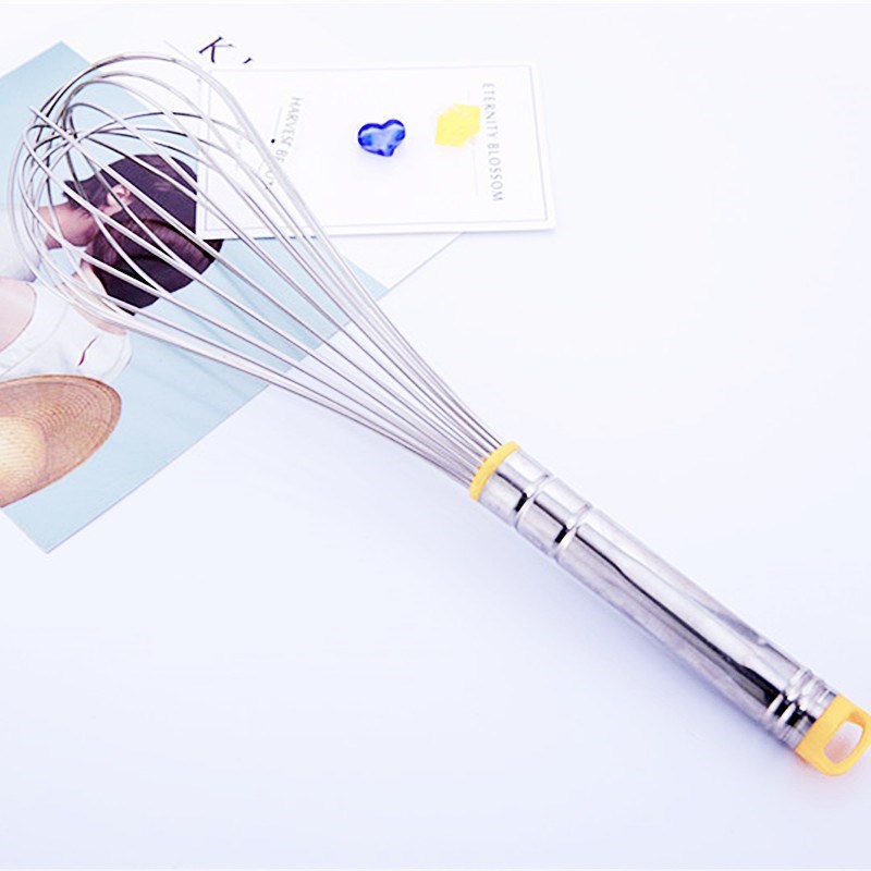 打鸡蛋搅拌棒f奶油打发器大号不锈钢圆柄手动打蛋器W搅拌器烘培用