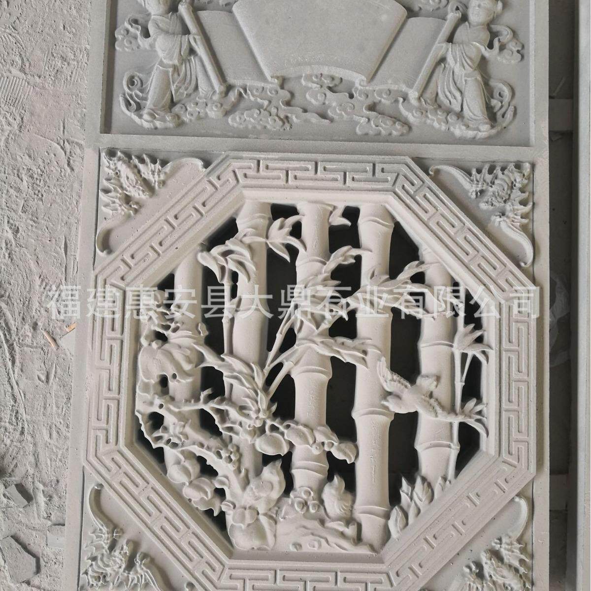 浮雕石门窗祠堂寺庙青石石材门套厂家