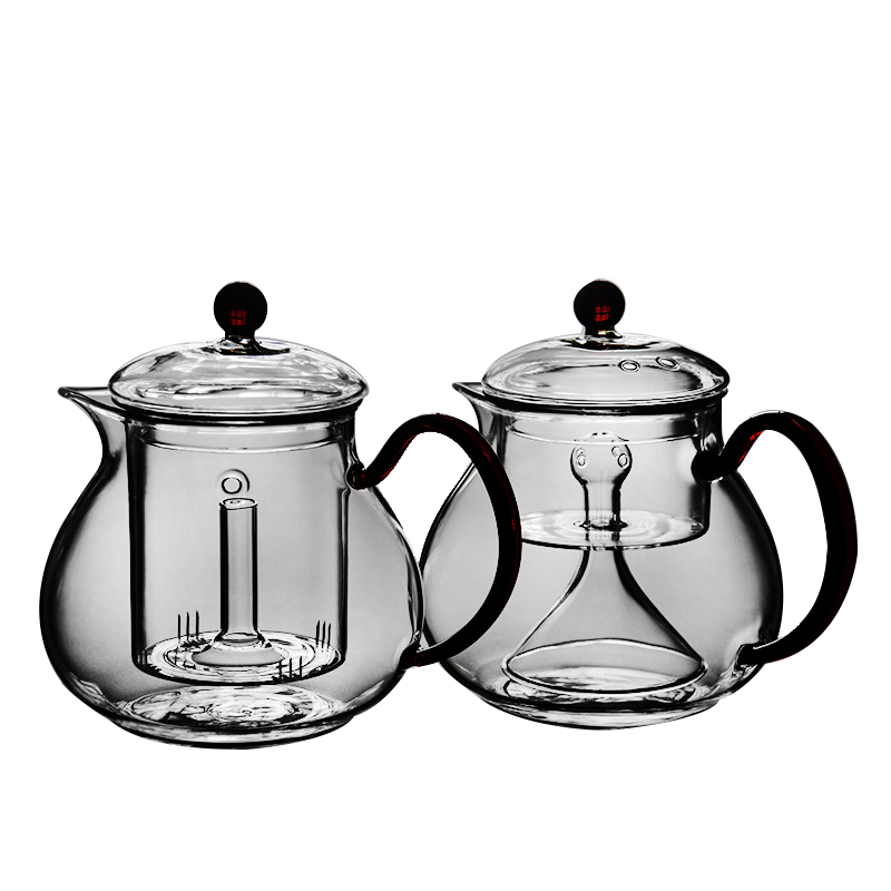 time当铺耐热玻璃煮茶壶内胆蒸茶壶花茶壶电陶炉大号烧水壶泡茶壶