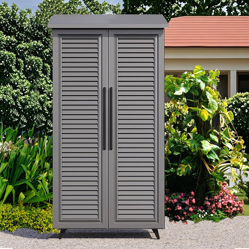 铝合金户外储物柜防水防晒别墅室外庭院子花园阳台防雨工具收纳柜