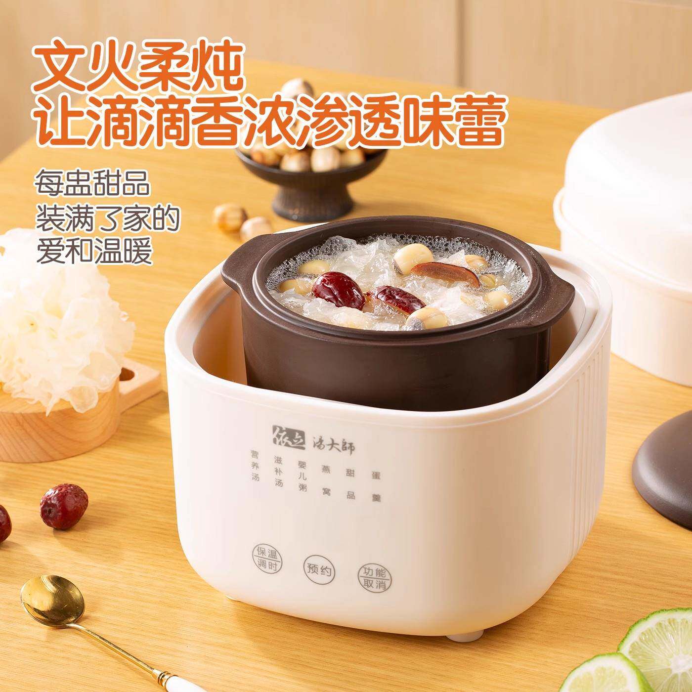 依立 DZ1-1依立电炖锅隔水炖锅燕窝小炖盅全自动一升紫砂煲汤宝宝