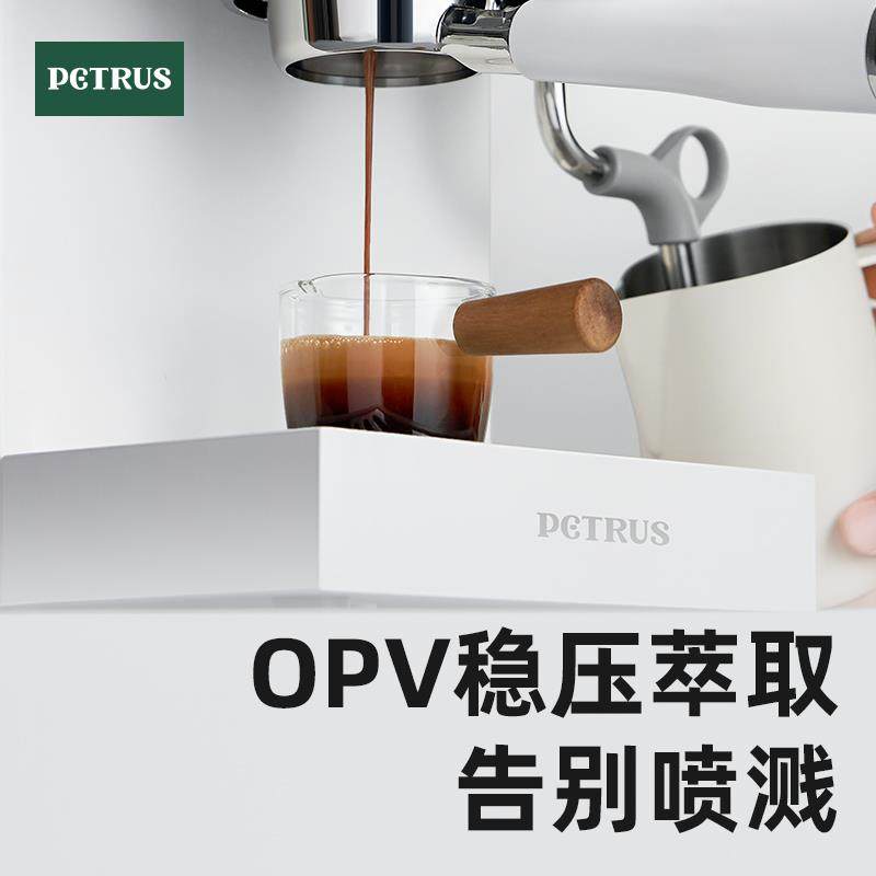 Petrus/柏翠 PE3888柏翠PE3888直白咖啡机双锅炉意式家用全半自动