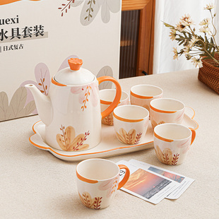 陶瓷茶壶新婚乔迁新居礼物泡茶水家用生日伴手礼茶具套组礼盒 中式