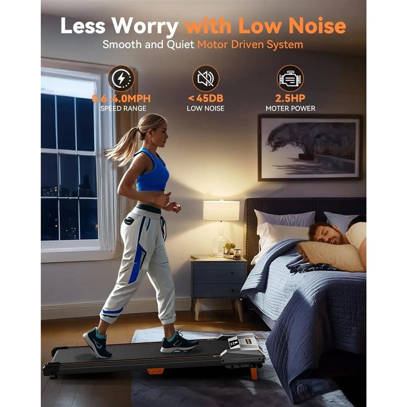 Walking Pad Treadmill, Incline Under Desk Treadmill 330lbs C