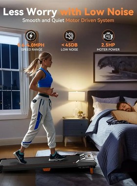 Walking Pad Treadmill, Incline Under Desk Treadmill 330lbs C