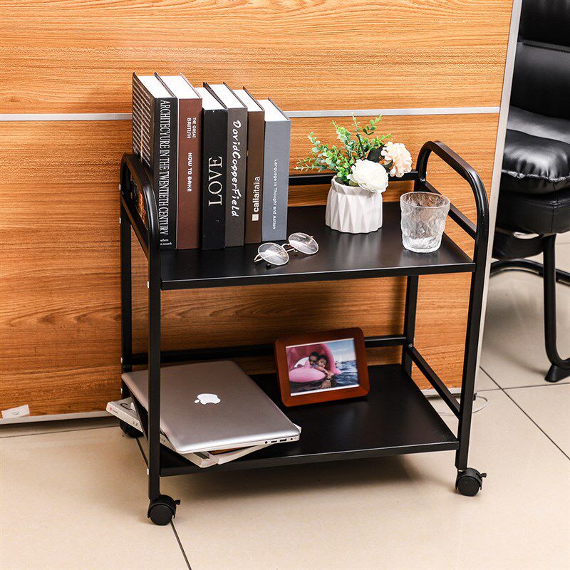 多层平隔板铁质置物架小家用厨房卫生间卧室收纳落地可移动小推车