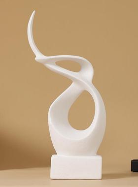 创意办公室陶瓷抽象艺术摆件高级轻奢玄关电视柜家居装饰简约现代