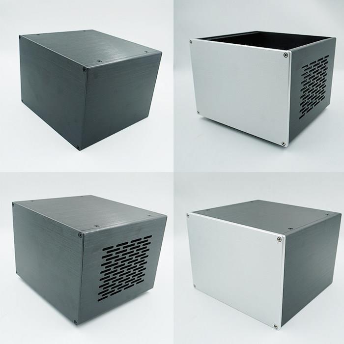 219*158铝机箱 全铝外壳 多用途DIY机壳 电源滤波器 铝盒前后空白