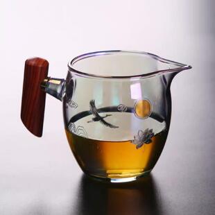 高鹏硅加厚玻璃公道杯耐热玻璃杯公杯匀杯分茶器茶海功夫茶具配件