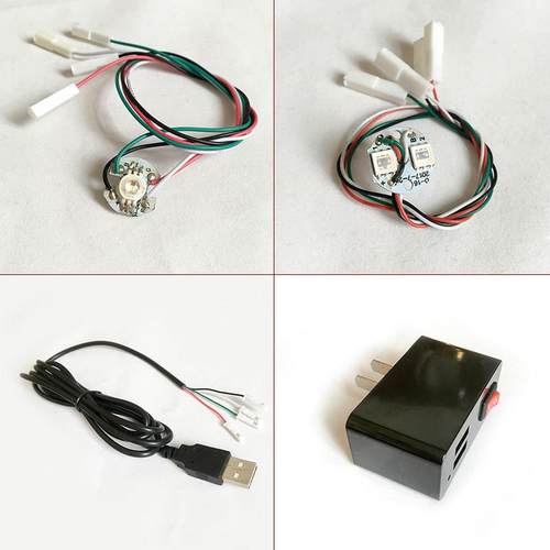 莲花灯芯水晶灯专用灯芯Led 黄光红光七彩变光源灯珠灯板供佛灯泡