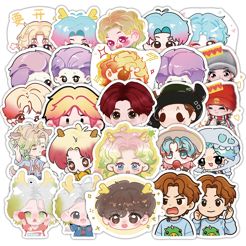 Q版鹿晗贴纸鹿饭芦苇应援周边